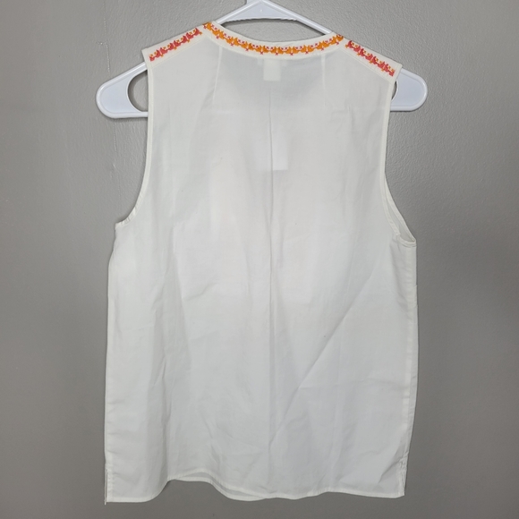J CREW Boho Embroidered Top Size 2 NWT - Picture 6 of 7